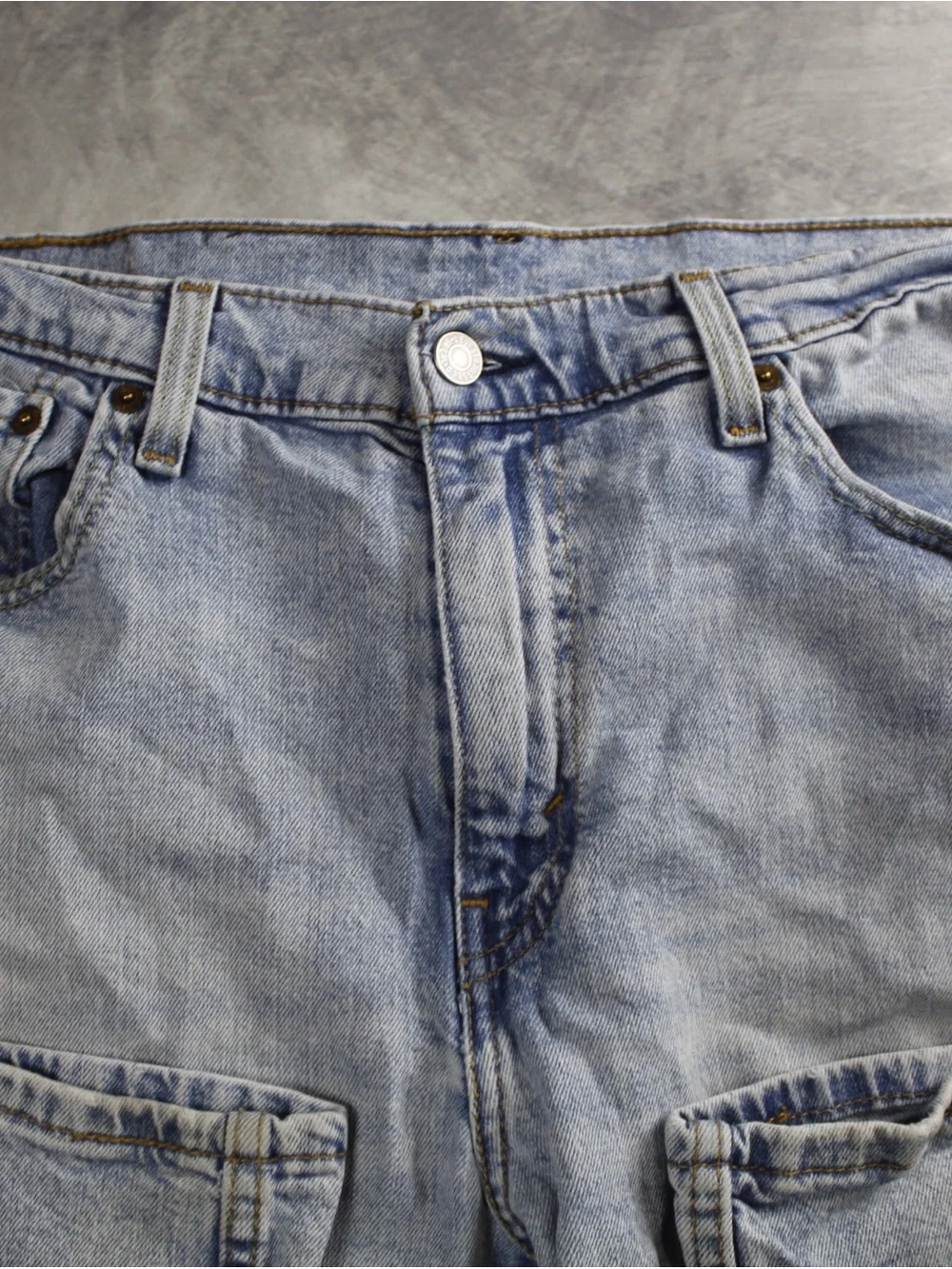 Levis 511 Slim Fit Jeans Mens 36x32 Light Wash Blue Denim WaterLess Casual